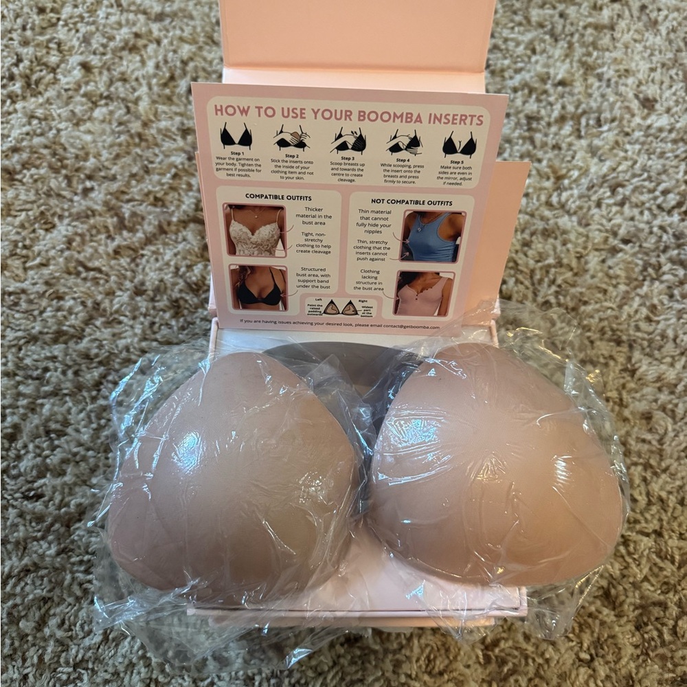 Nude Boomba Adhesive Bra Inserts - Neutral Beige